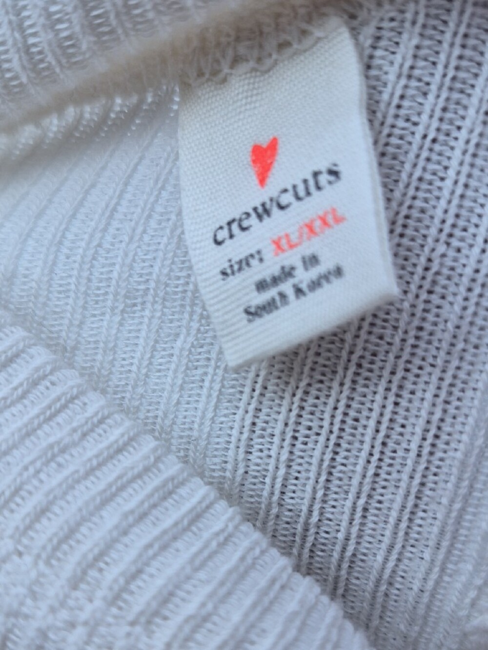 Crewcuts Ribbed Cream Knit Tights - Picture 2 of 7